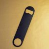 Sleek black flat bottle opener for effortless opening. Durable and stylish tool for your kitchen or bar. Shop online now!