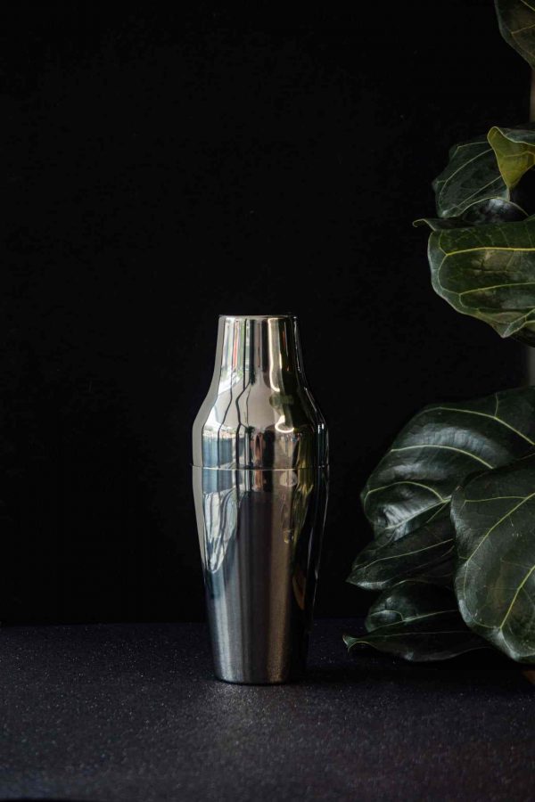 Stylish and shiny 650ml Silver French shaker, perfect for cocktail enthusiasts, crafted with high-quality materials.
