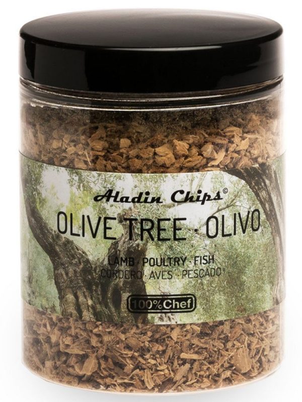 Exquisite ALADÍN Olive Wood Chips 80g - Premium quality cooking accessory for sale online