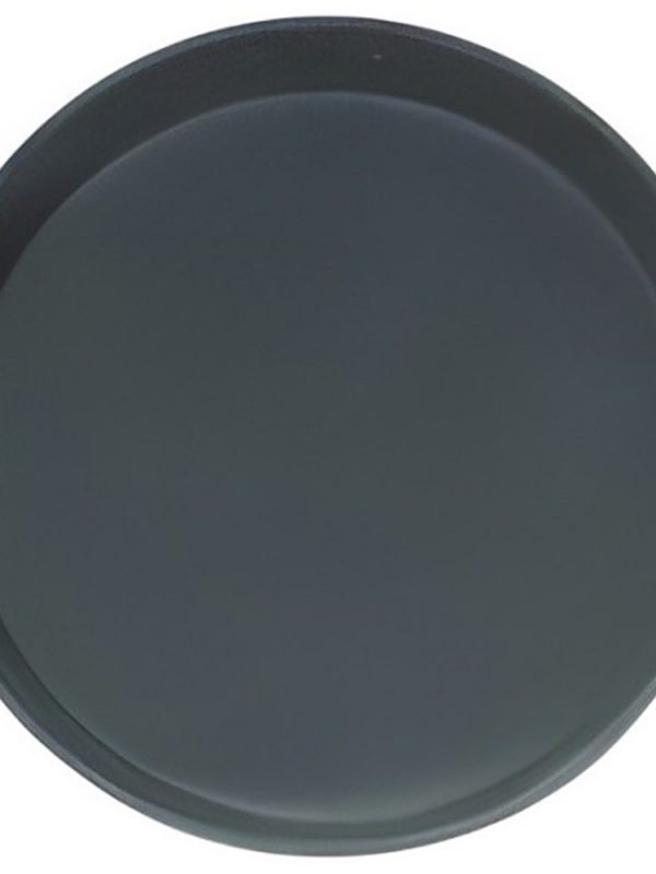 Premium 28cm Black Non-Slip Round Tray - Stylish and practical serving tray perfect for everyday use or special occasions.