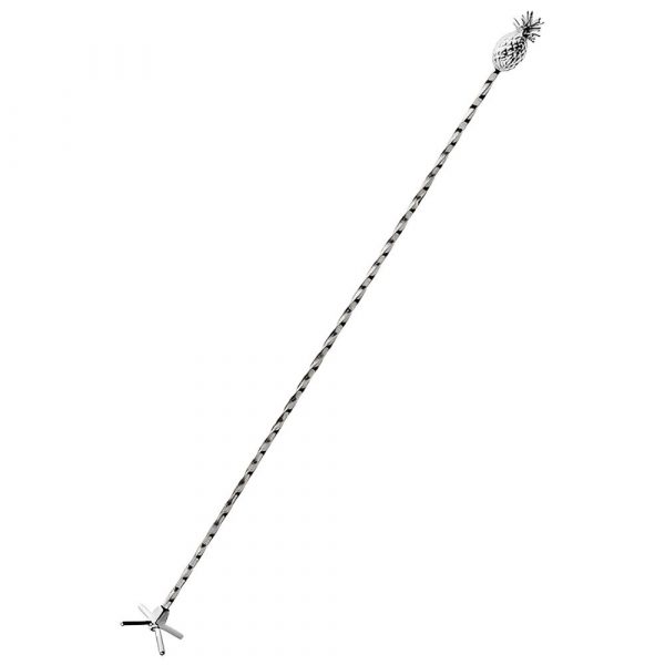 Stir cocktails in style with our elegant pineapple-themed bar spoon swizzle stick, a must-have for any home bartender. Buy now!