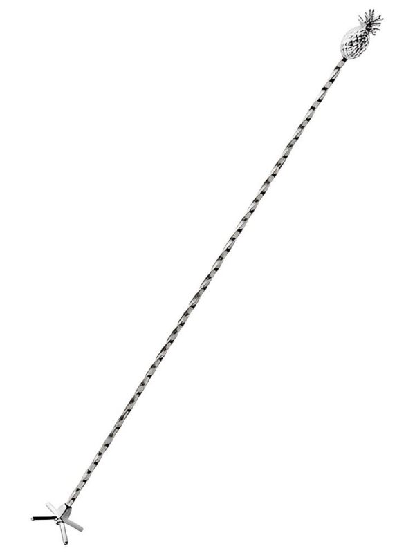Stir cocktails in style with our elegant pineapple-themed bar spoon swizzle stick, a must-have for any home bartender. Buy now!