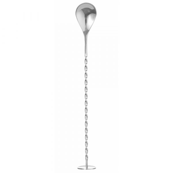 Premium 27cm Bar Spoon Twisted with Muddler for Perfect Cocktails - Ideal for Mixology Enthusiasts - Durable Stainless Steel Design