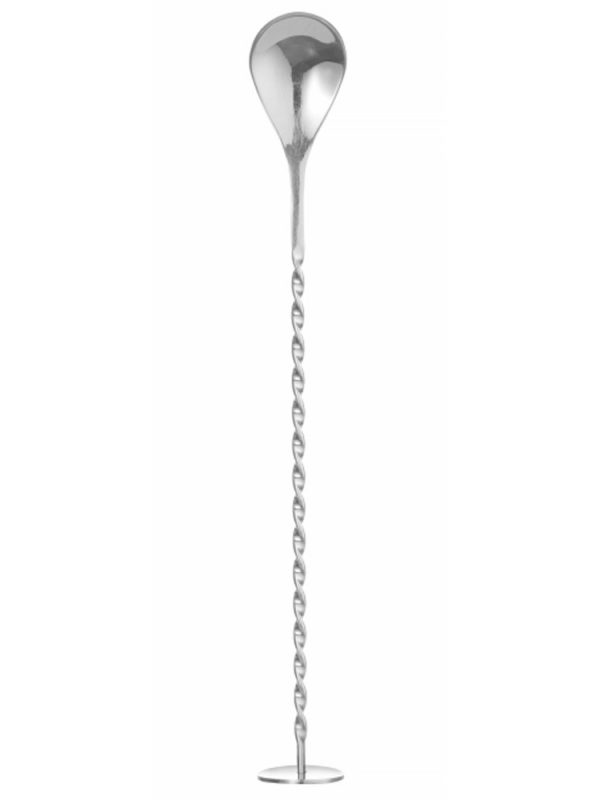 Premium 27cm Bar Spoon Twisted with Muddler for Perfect Cocktails - Ideal for Mixology Enthusiasts - Durable Stainless Steel Design