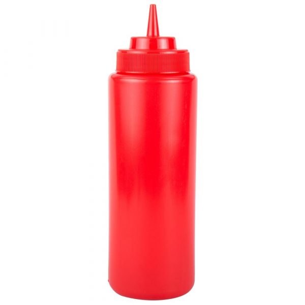 Premium 95cl Red Plastic Bottle with Lid - Convenient and Durable Storage Solution for Beverages - Ideal for Home or Office Use