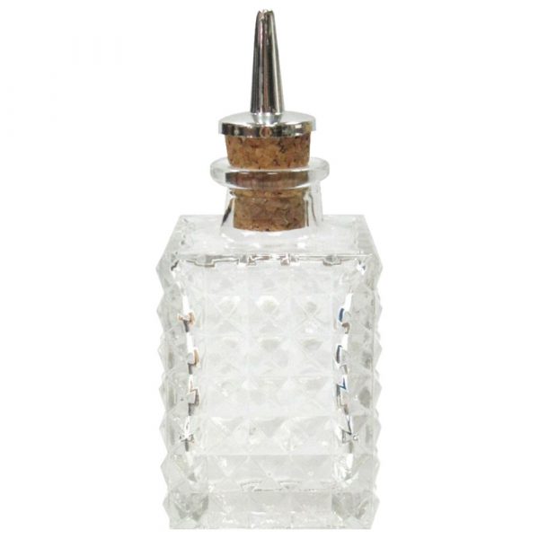 Exquisite 100ml Diamond Square Bitters Bottle - Premium, Elegant and Stylish for Your Home Bar - Shop Now!