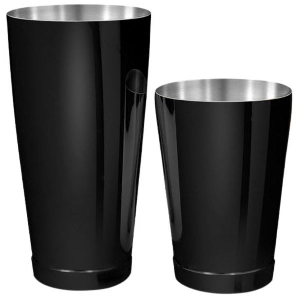 Premium Boston Shaker Tin-and-Half Black for Professional Bartending - Sleek Design for Perfect Cocktails - Buy Online Now!