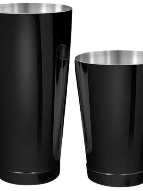 Premium Boston Shaker Tin-and-Half Black for Professional Bartending - Sleek Design for Perfect Cocktails - Buy Online Now!