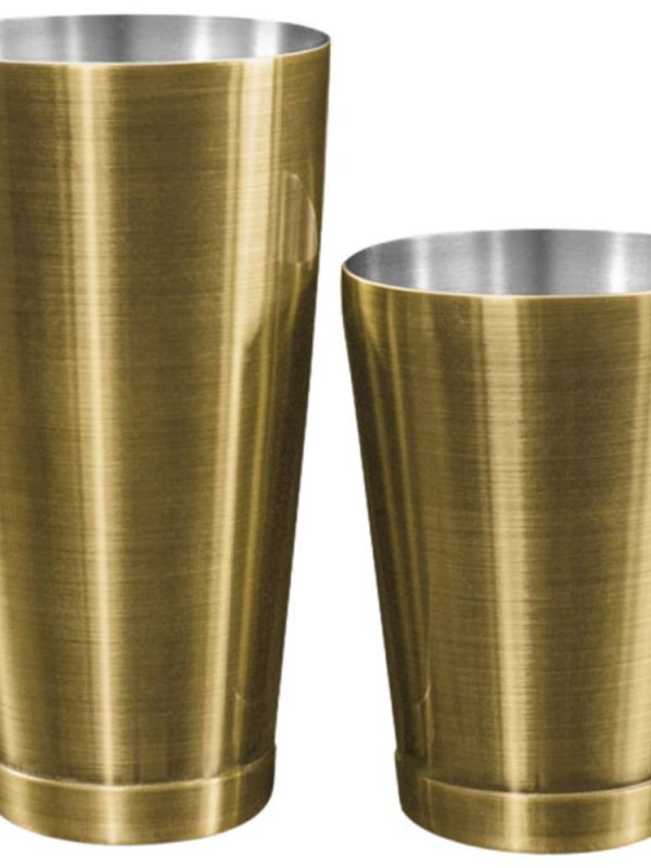 Premium Bronze Boston Shaker Tin-and-Half for Perfect Cocktails - Professional Barware Essential
