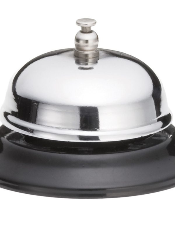 Stylish 7.5cm Silver and Black Bell - Premium Quality Decor Piece for Your Home - Buy Online Now!