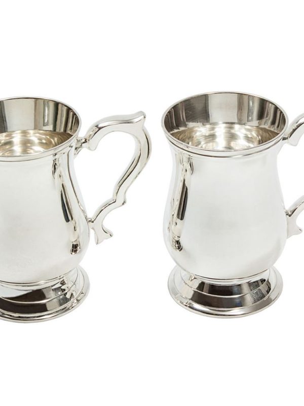 Premium Blue Blazer Silver Mug 57.5cl - Elegant cocktail glassware for stylish mixologists, perfect for serving and sipping in style.