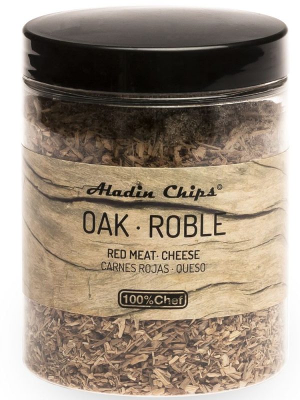 Premium Oak Wood Chips for Smoking Machines - 80g | Enhance Flavor and Aroma of Your BBQ Meat | Food-Grade Chips for Smoky Delights