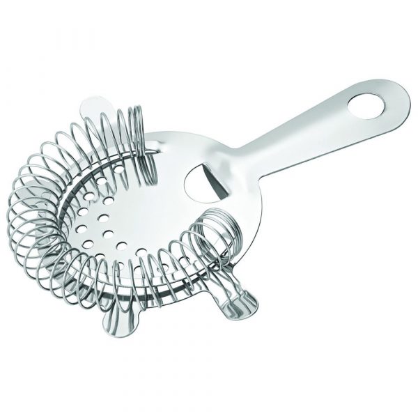 Stainless Steel 4 Prong Cocktail Strainer for Bartenders - Premium Quality Bar Tool for Straining Cocktails and Drinks