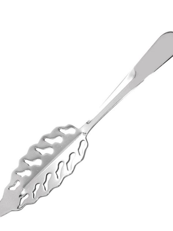 Japanese-inspired 47 Ronin stainless steel absinthe spoon for exquisite cocktail experiences