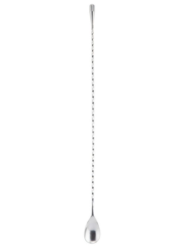 Premium 30cm Stainless Steel Teardrop Bar Spoon for Mixing Cocktails - High-Quality Barware Tool for Professional Bartenders