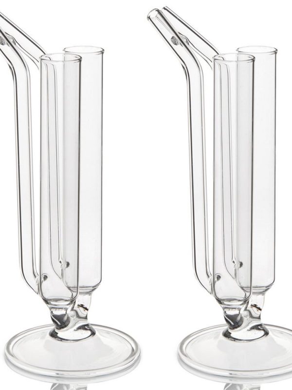 Modern Cocktail Cup Design Double Test Tube Set for Mixing Drinks, 2 x 30cl Capacity - Premium Quality Glassware for Home Bar