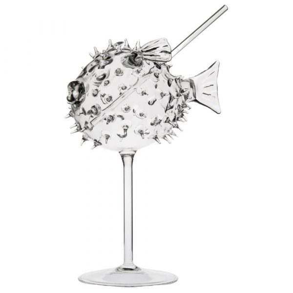 Stylish Cocktail Fugu 25cl Cup with Straw for Trendy Drinkers - Shop Now for an Elevated Drinking Experience!
