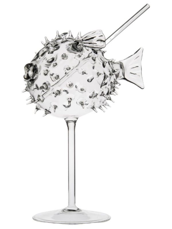 Stylish Cocktail Fugu 25cl Cup with Straw for Trendy Drinkers - Shop Now for an Elevated Drinking Experience!