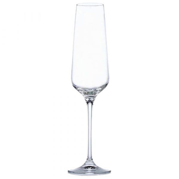 Modern avant-garde 25cl flute glass perfect for special occasions