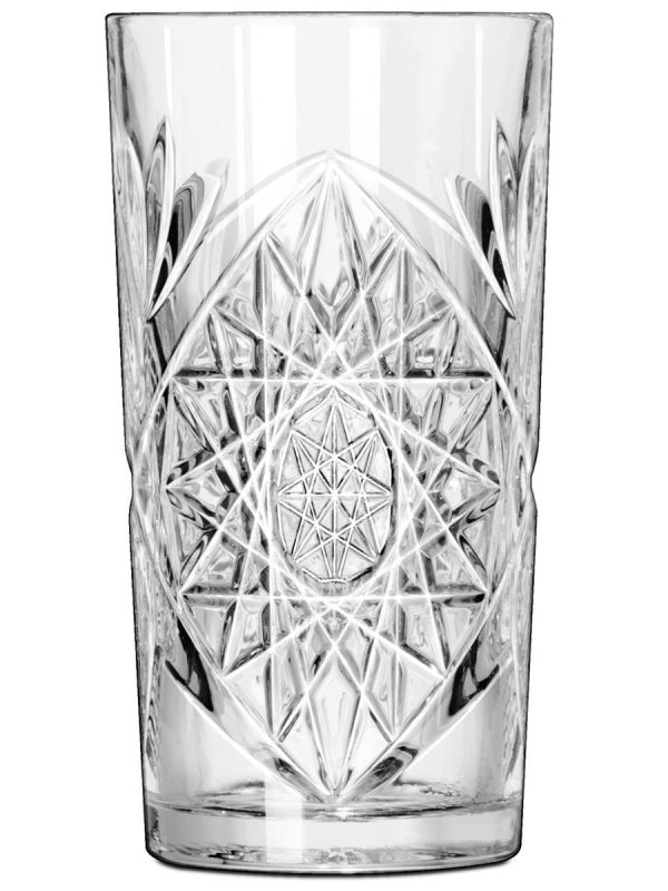 Premium 47cl Hobstar Highball Cup for Elegantly Refreshing Drinks - Ideal for Home or Restaurant Use