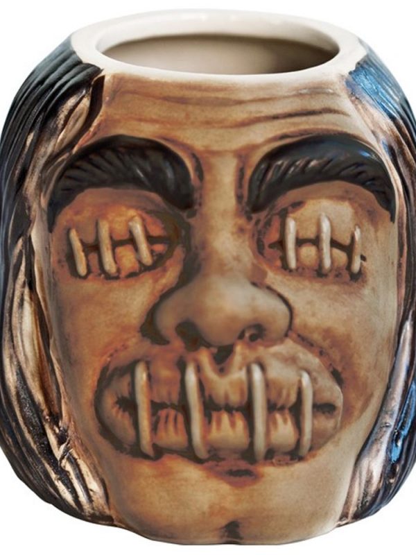 Handcrafted COPO TIKI SHRINK HEAD 50.5CL glassware for tropical vibes, perfect for serving exotic cocktails. Add a touch of island paradise to your drinkware collection.