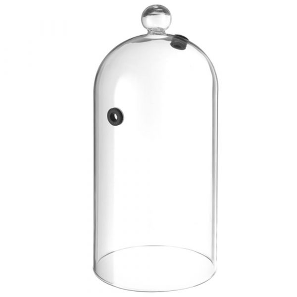 Premium 13cm Glass Dome with Valve for Stylish Home Decor and Display - Shop Now for Elegant Living Spaces!