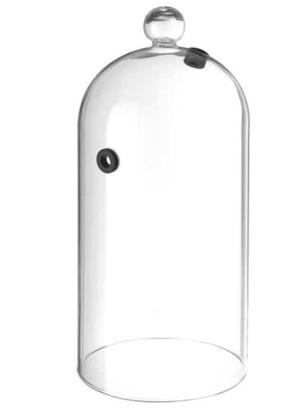Premium 13cm Glass Dome with Valve for Stylish Home Decor and Display - Shop Now for Elegant Living Spaces!