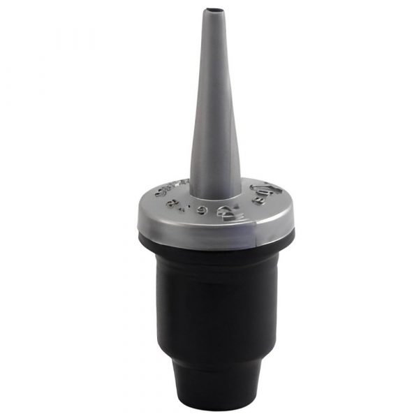 DASH POURER SILVER NATURAL RUBBER: Precision-engineered silver pourer with natural rubber seal for stylish and efficient pouring at home.