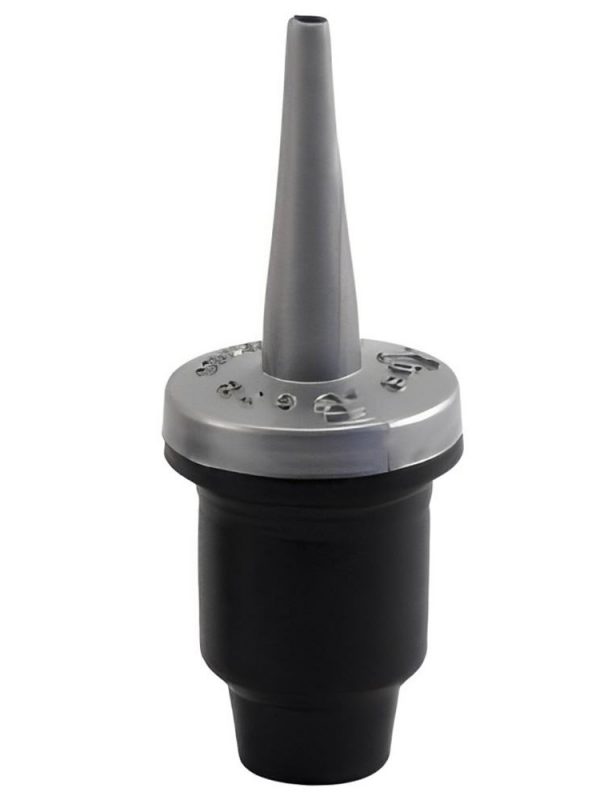 DASH POURER SILVER NATURAL RUBBER: Precision-engineered silver pourer with natural rubber seal for stylish and efficient pouring at home.