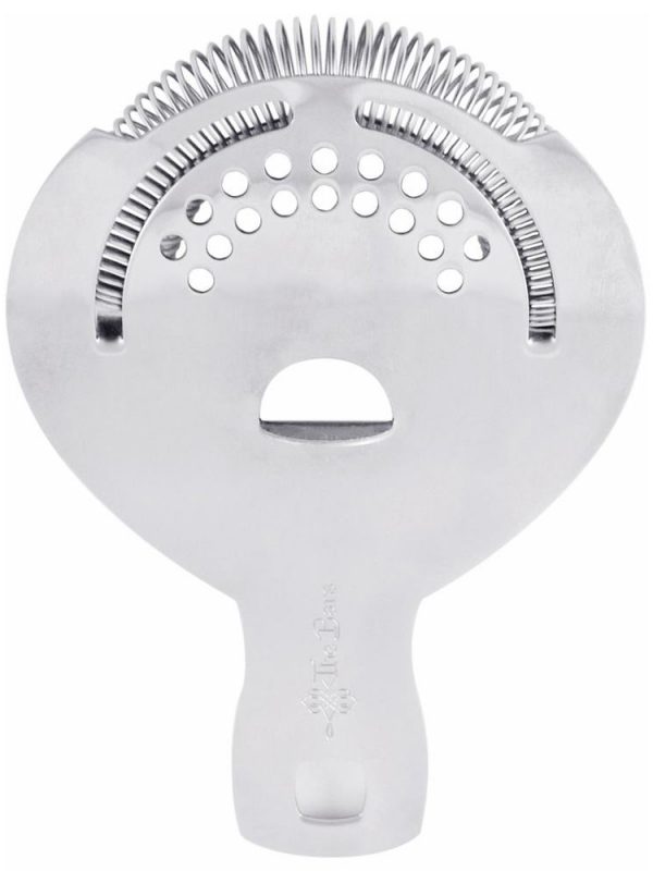 Stainless Steel Deluxe Bar Strainer - Premium quality cocktail accessory for expert mixing, no prong design, ideal for home and professional bartenders.