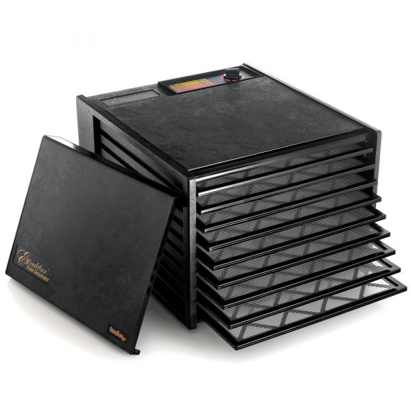 EXCALIBUR 4926T Dehydrator with 9 Trays and Timer - Professional Food Dehydration Appliance for Healthy Snacks and More