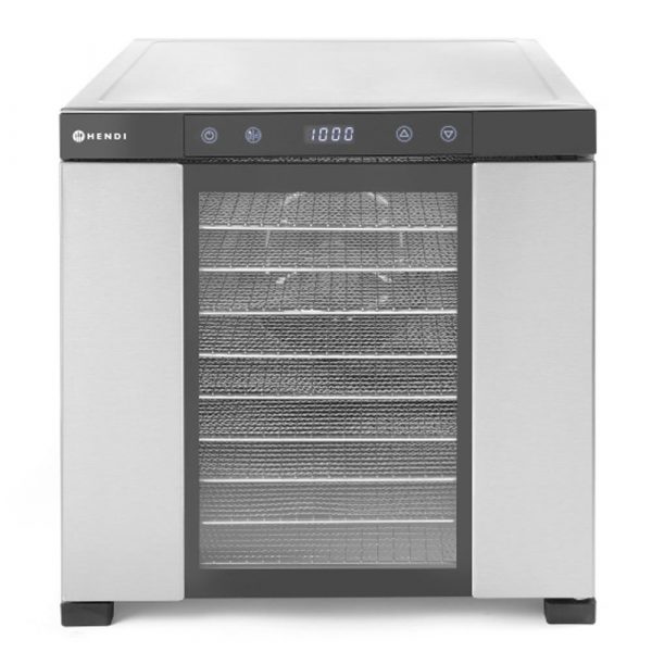 Professional 10-Tray Stainless Steel Dehydrator by HENDI - Efficient and Durable Kitchen Appliance for Home and Commercial Use