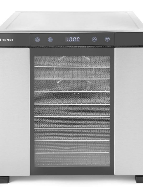 Professional 10-Tray Stainless Steel Dehydrator by HENDI - Efficient and Durable Kitchen Appliance for Home and Commercial Use