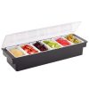 Premium Plastic Dispenser with 6 Compartments for Effortless Organization - Perfect for Home and Office Use