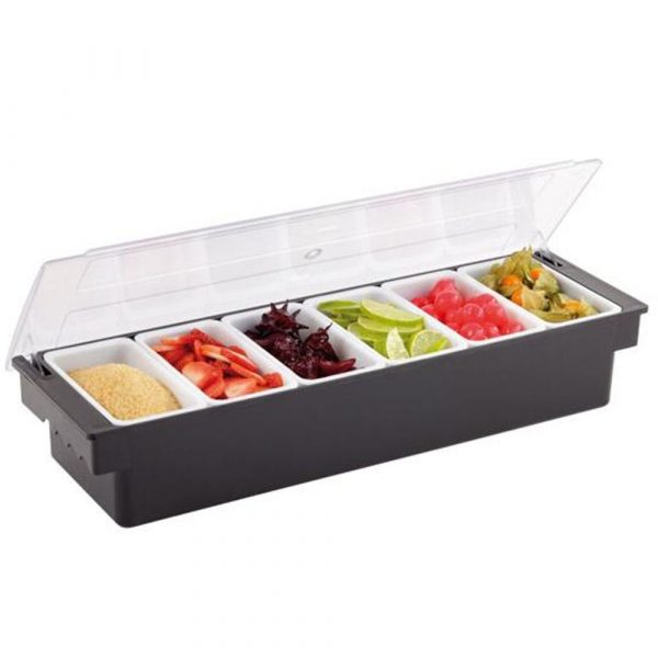 Premium Plastic Dispenser with 6 Compartments for Effortless Organization - Perfect for Home and Office Use