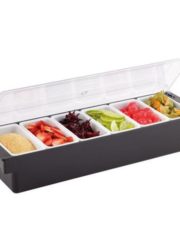 Premium Plastic Dispenser with 6 Compartments for Effortless Organization - Perfect for Home and Office Use