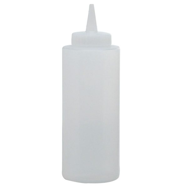 Clear 350ml Dispenser Bottle - Conveniently store and dispense liquids with this high-quality transparent bottle. Perfect for home or office use.