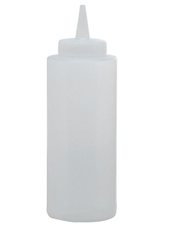 Clear 350ml Dispenser Bottle - Conveniently store and dispense liquids with this high-quality transparent bottle. Perfect for home or office use.