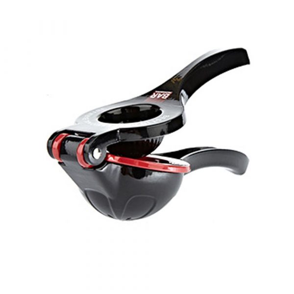 Get the best of both worlds with the Black/Red Double Citrus Juicer - a sleek and efficient cooking essential for your kitchen!
