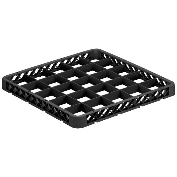 Premium Black Plastic Rack with 25 Cups, 50x50cm Size, 4.5cm Extension - Organize in Style! Ideal for Home or Office Use.
