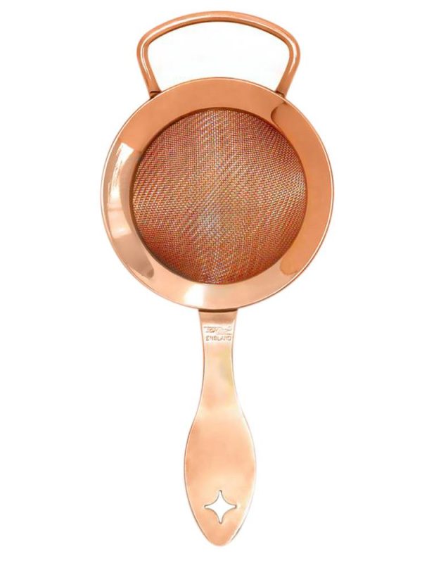 Premium 23cm Copper Fine Strainer with Double Mesh for Efficient Filtering - Ideal Kitchen Tool for Sieving and Draining