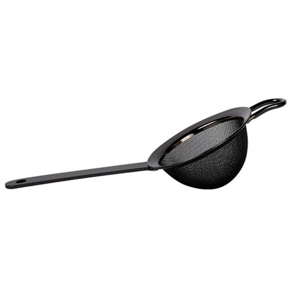 Premium double mesh black fine strainer, 76mm diameter, ideal for efficient cooking and baking. Buy now for a seamless culinary experience!