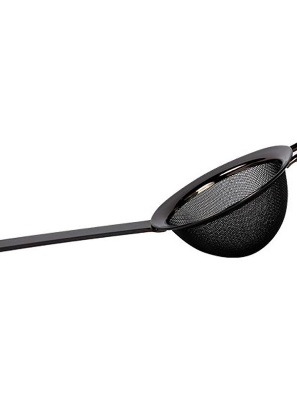 Premium double mesh black fine strainer, 76mm diameter, ideal for efficient cooking and baking. Buy now for a seamless culinary experience!