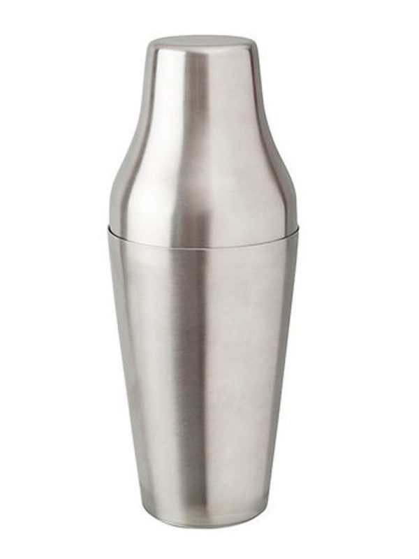 Premium Stainless Steel French Shaker Set, 60cl Capacity - Stylish and Durable Cocktail Mixing Tools for Home Bartending
