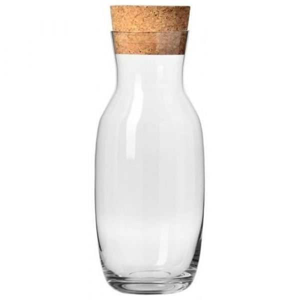 Premium 1LT Glass Bottle with Corker for Stylish Storage – Ideal for Kitchen, Home Décor, and Gifting Purposes