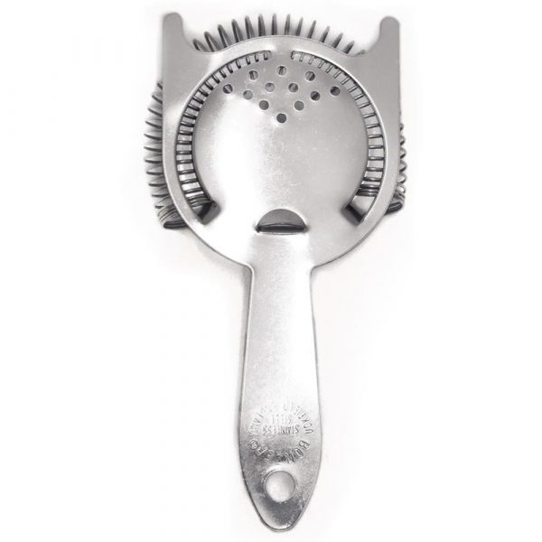 Durable Hawthorne Strainer with 2 Ears made of Stainless Steel - Essential tool for bartending and mixology, ideal for cocktails.