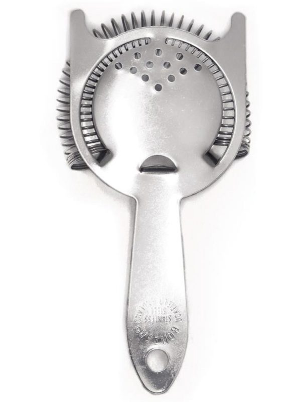 Durable Hawthorne Strainer with 2 Ears made of Stainless Steel - Essential tool for bartending and mixology, ideal for cocktails.