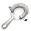 Premium Silver Hawthorne Strainer with 4 Prongs, Ideal for Bartenders and Mixologists - Shop Now!