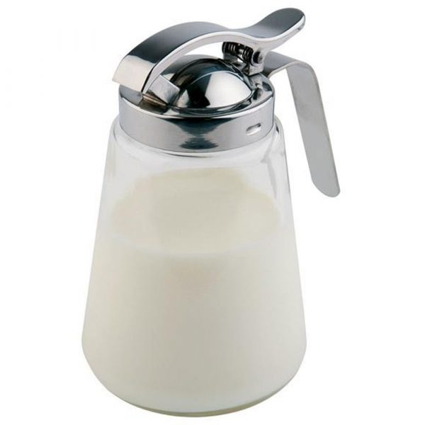 Premium 300ml Glass and Stainless Steel Honey Pourer - Must-Have Kitchen Tool for Easy and Mess-Free Honey Pouring - Item No. 00765