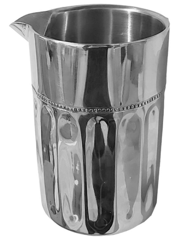 Premium 600ml Iron Mixing Glass with Double Wall Construction - Durable and Stylish Cocktail Mixing Essential for Home Bartenders
